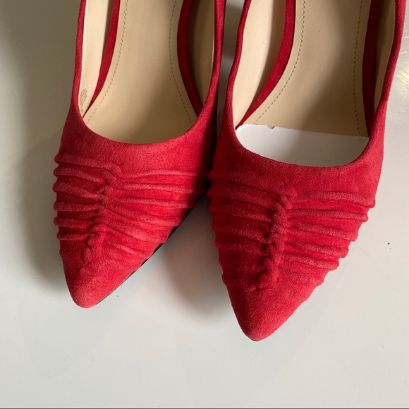 New Nine West suede heels flare block heel - Picture 7 of 8